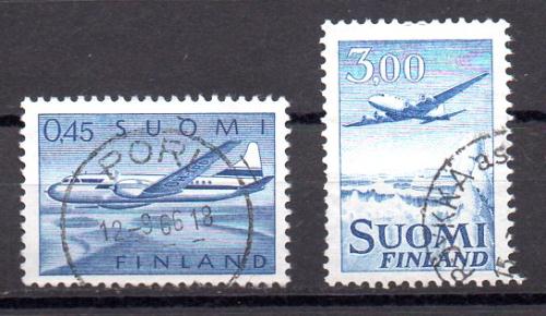 Finlandia Aéreo Año 1963 Nº Yvert 8/9 (o)